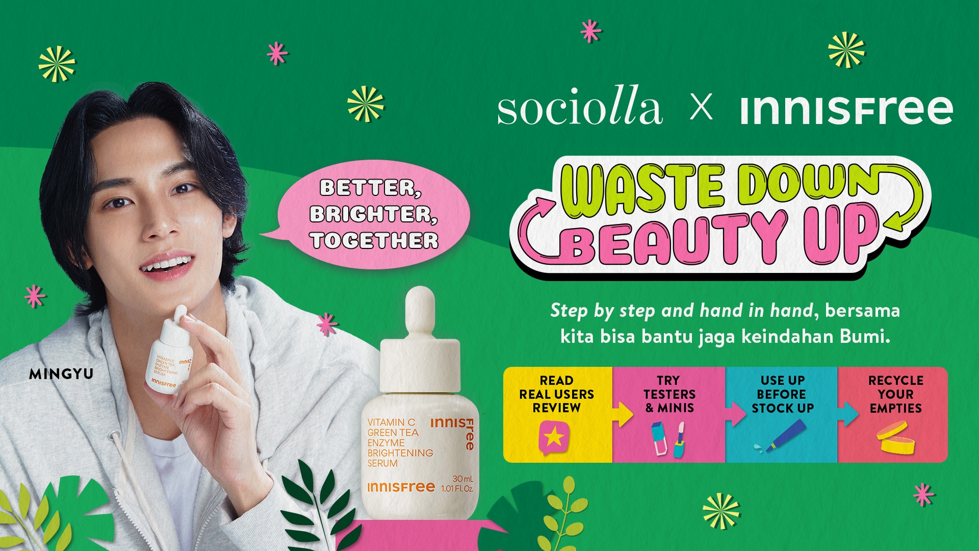 Sociolla x INNISFREE Waste Down Beauty Up