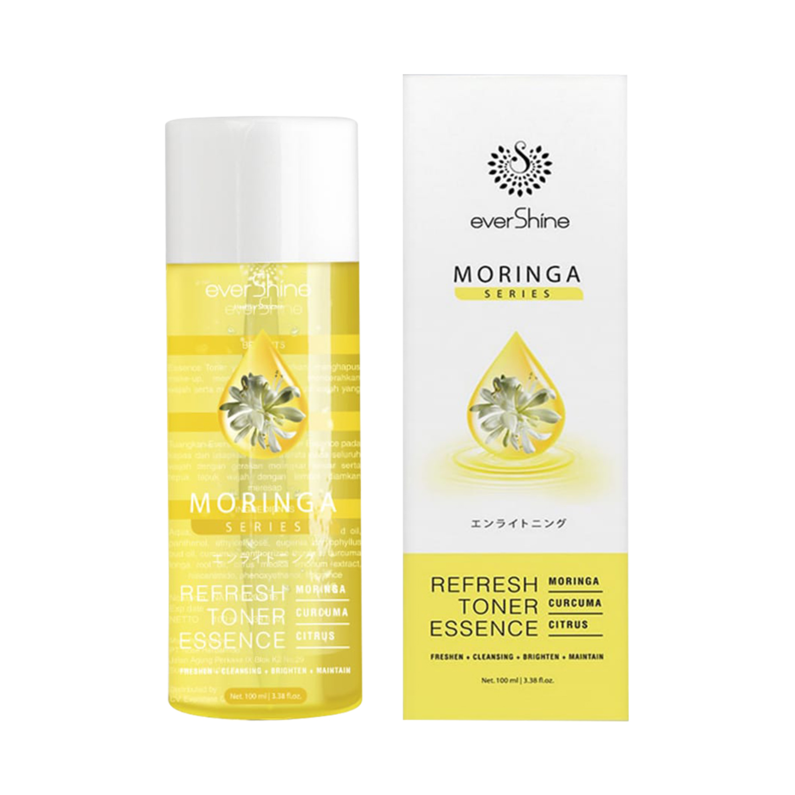 evershine moringa refresh toner essence