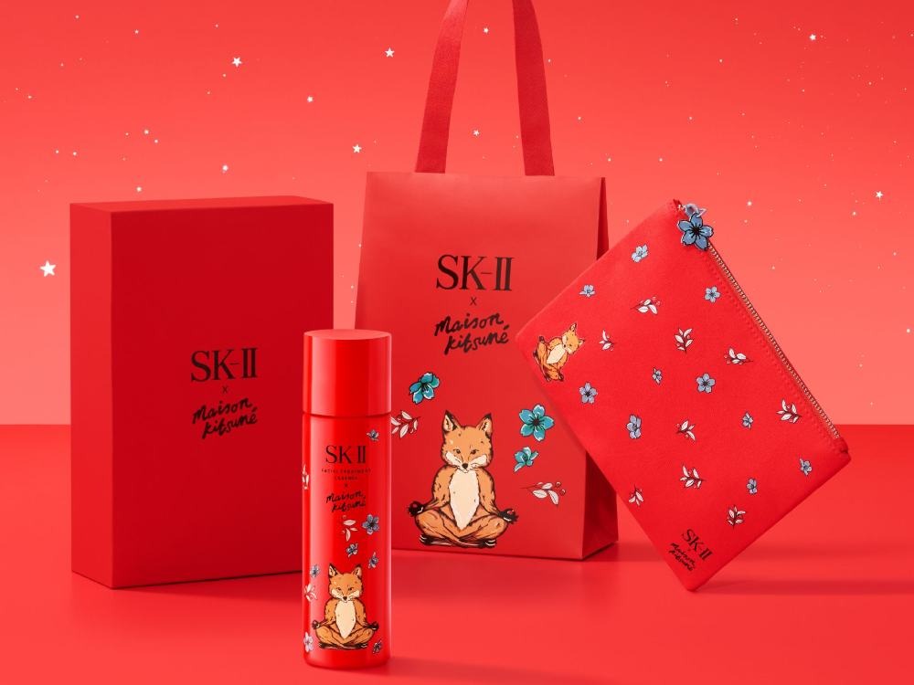 SK-II X Maison Kitsuné, Desain Kemasan Menggemaskan untuk Rayakan