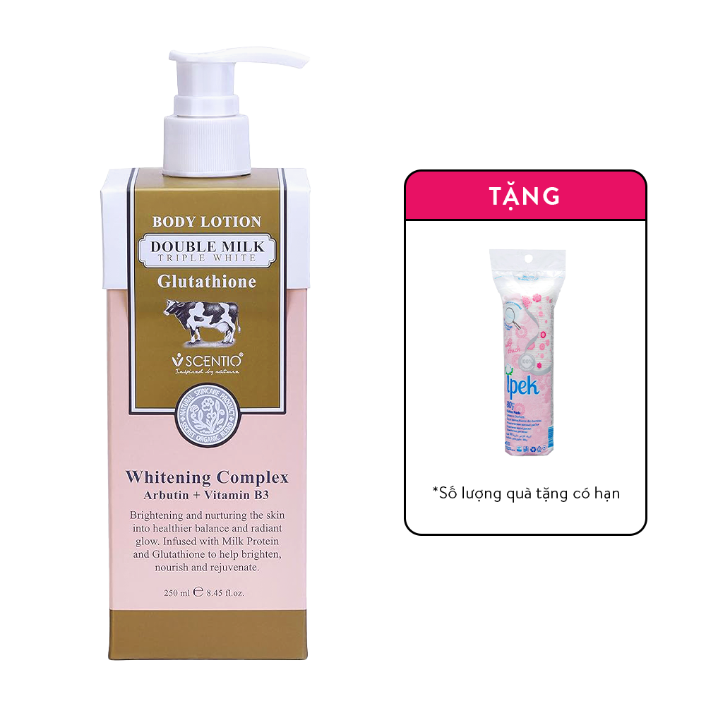 Dưỡng Thể Trắng Da Beauty Buffet Scentio Double Milk Triple Bright 250ml