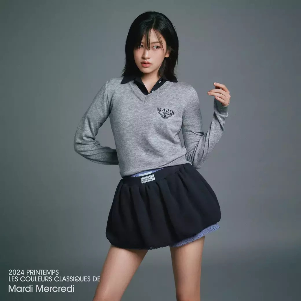 mardi mercredi rugby shirt stripe gray