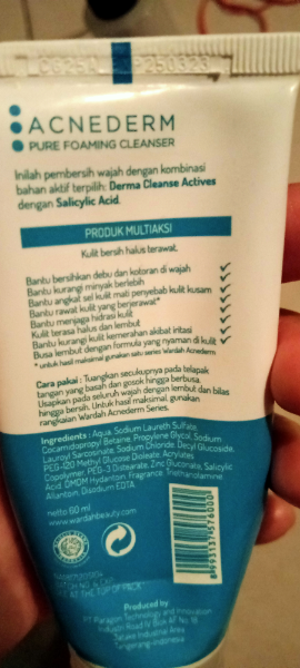 acnederm face wash