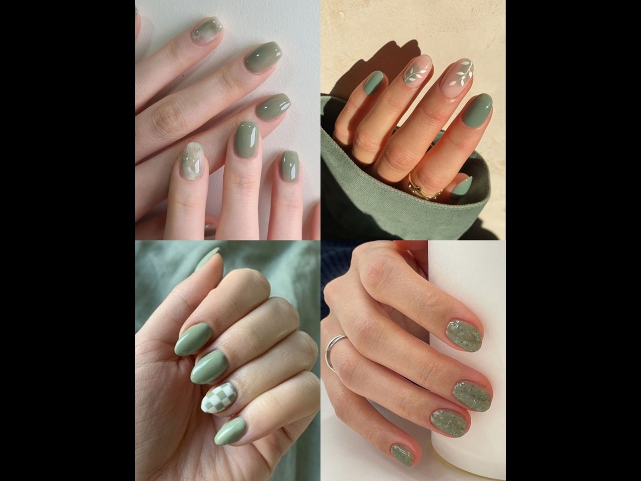 Nail Art in Sage Green Grows Popular