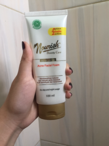 nourish acne facial foam