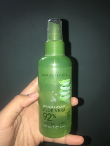 Nature Republic Aloe Vera Soothing Gel Mist - Review SOCO by Sociolla