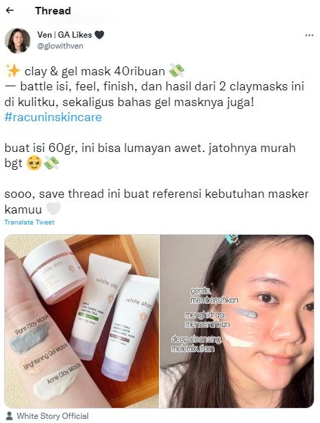 Akun Twitter Konten Skin Care