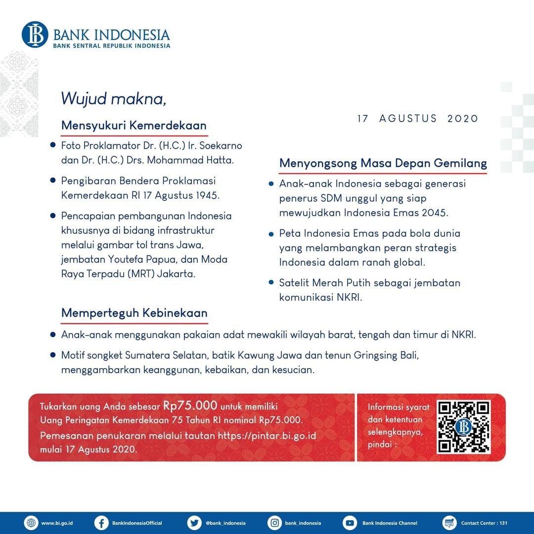 Ingin Mendapatkan Uang Baru Pecahan Rp75.000? Berikut ...