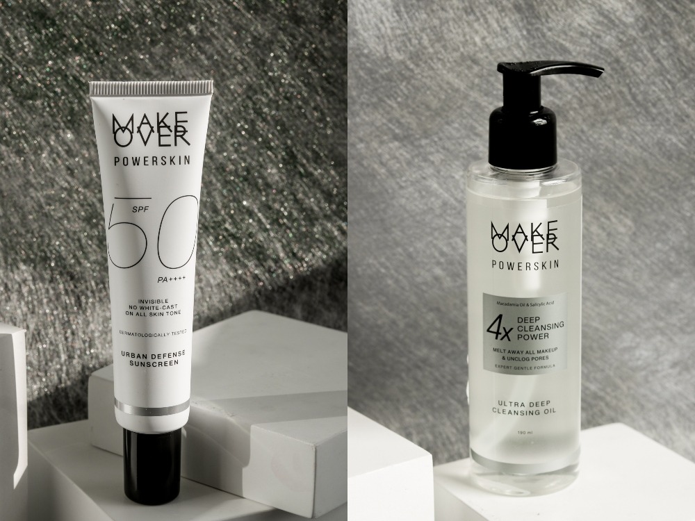 Make Over POWERSKIN Urban Defense Sunscreen dan POWERSKIN Ultra Deep Cleansing Oil