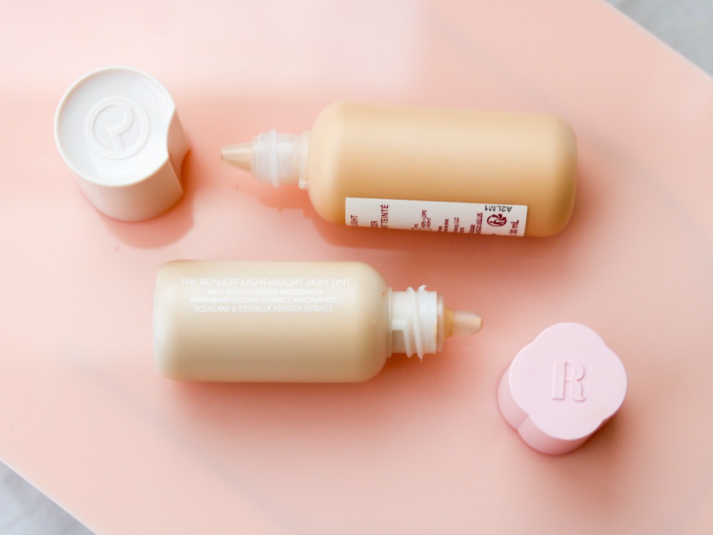 Rare Beauty Tinted Moisturizer vs Rose All Day Skin Tin