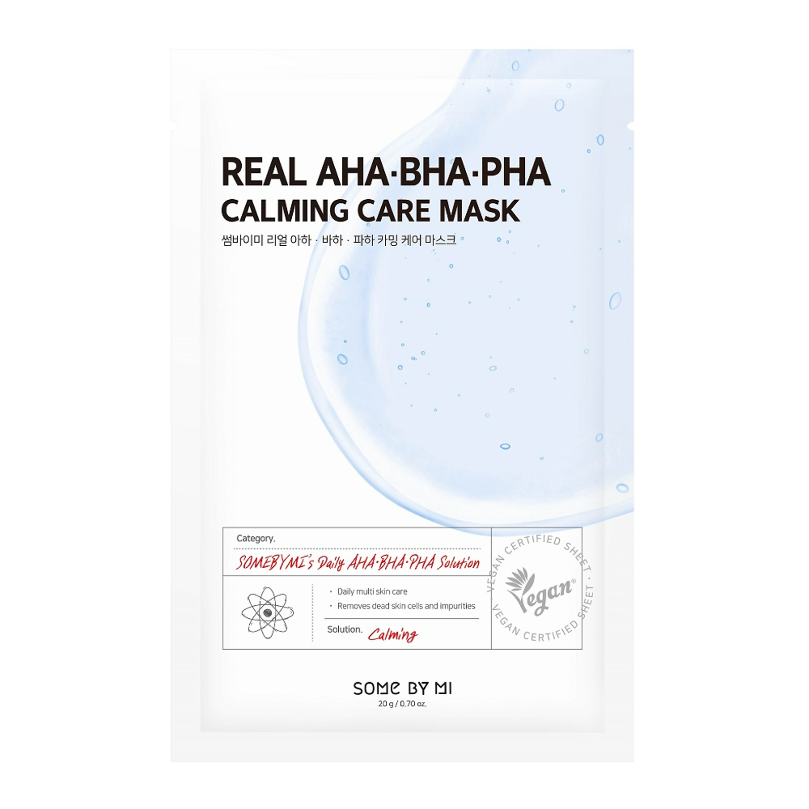 Mặt Nạ Giấy Some By Mi Real AHA-BHA-PHA Calming Care Mask 20g | Sociolla