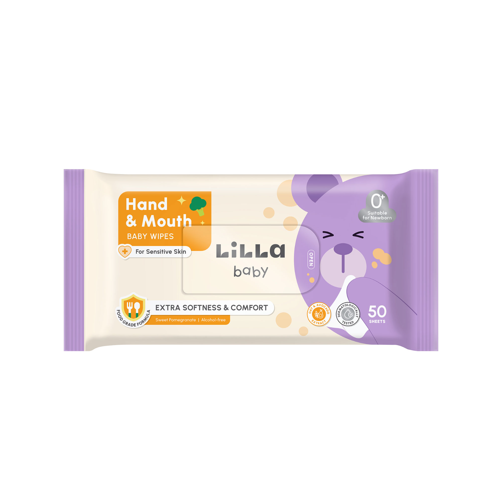 Lilla Baby Hand Mouth Baby Wipes