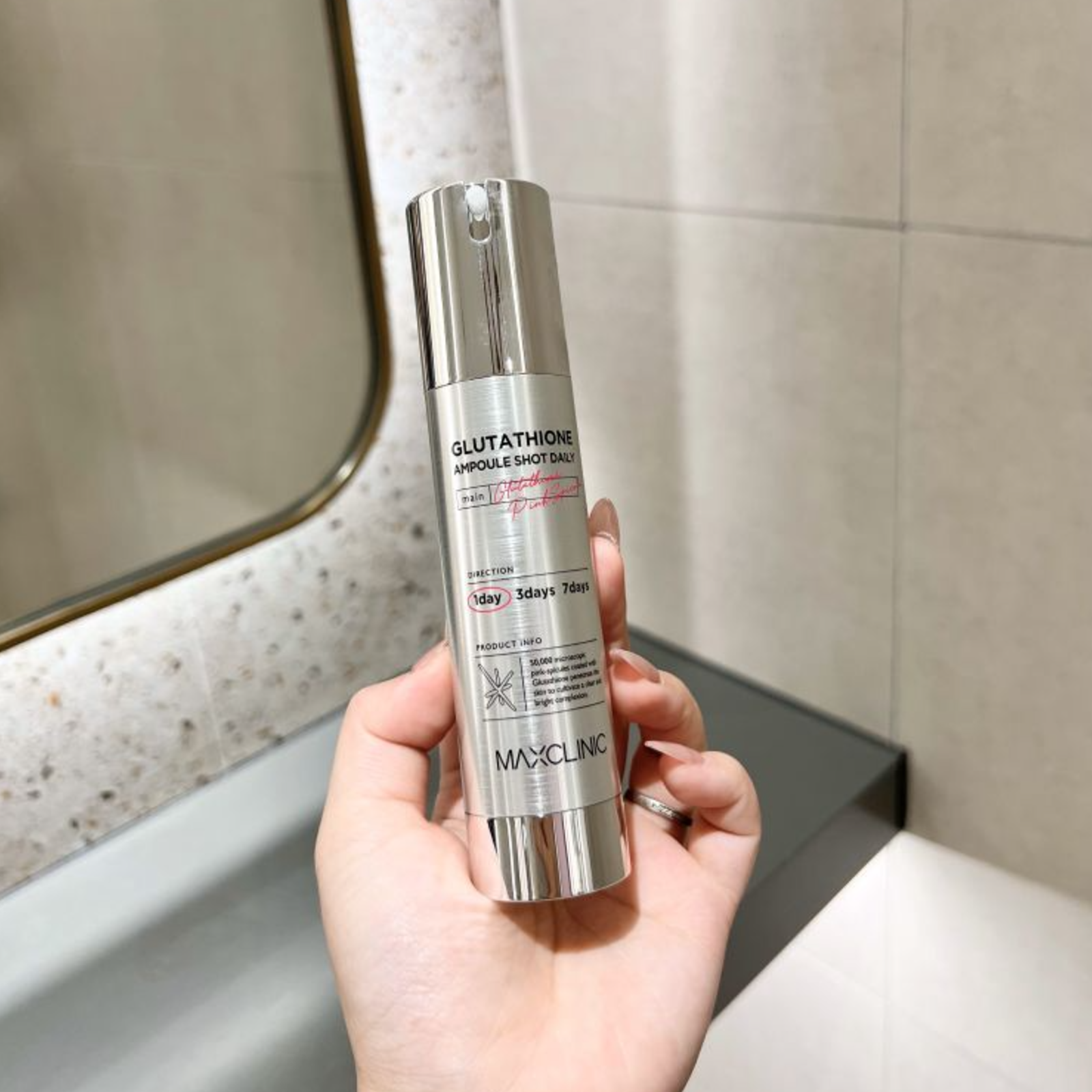 glutathione ampoule shot daily Tinh Chất Dưỡng Trắng Và Cải Thiện Nếp Nhăn Maxclinic Glutathione Ampoule  Shot Daily